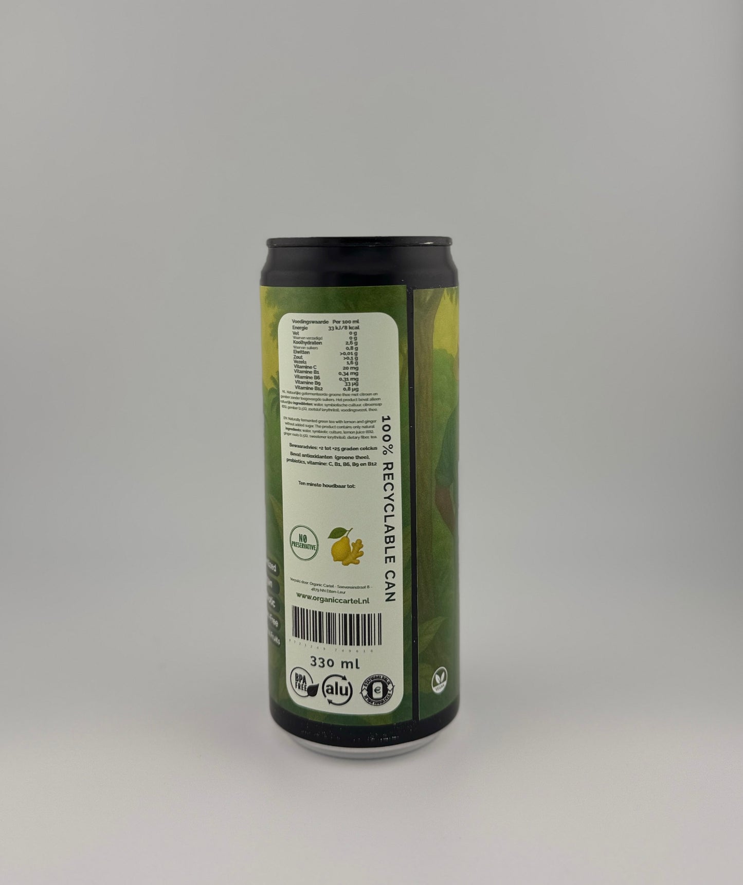 Kombucha – Ginger & Lemon (6-pack)